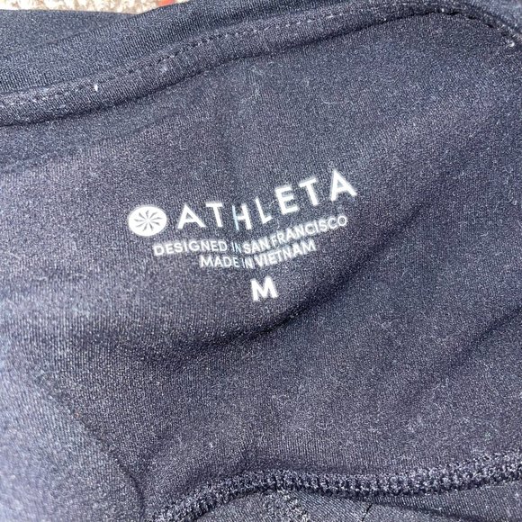 Athleta leggings with stripes down side size medium - Picture 3 of 3